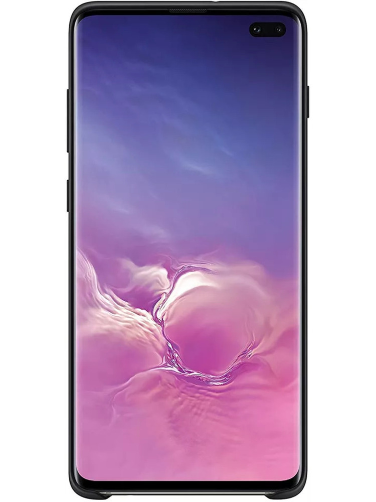 orginali Samsung Galaxy S10 Soft Touch silikoninis dangtelis – juodas –