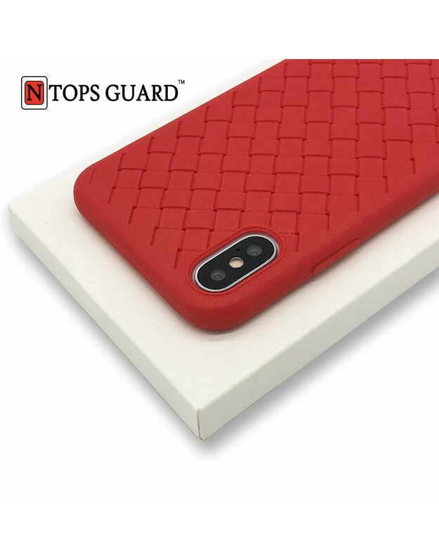 Tops guard Samsung J3 2016 raudona nugarėle