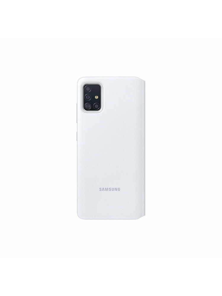  Samsung Galaxy A51 originalus juodas atverčiamas dėklas "S-View Case" Samsung Galaxy A51 telefonui "EF-EA515PBE"