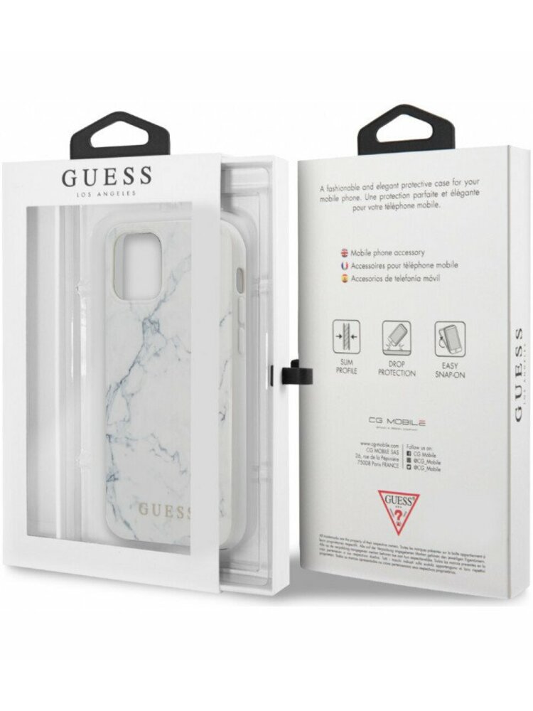 Originalus dėklas IPHONE 12/12 PRO 6,1 "Guess GUHCP12MPCUMAWH baltas