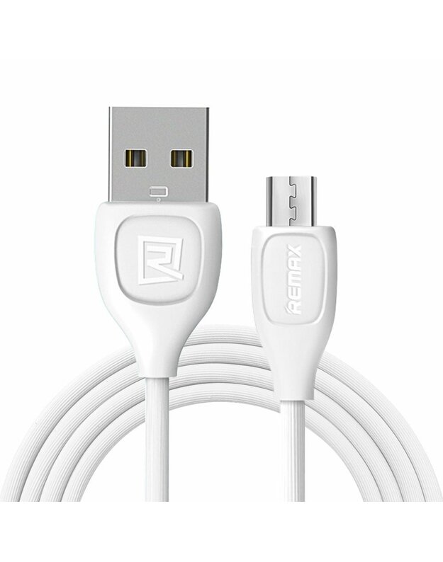 Kabelis „Micro USB 3A“ 1 m greitas įkrovimas „Remax LESU“ baltas