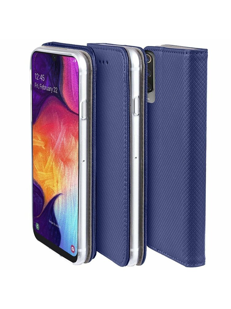 Dėklas „SAMSUNG GALAXY A32 5G Flip Magnet“ tamsiai mėlynas