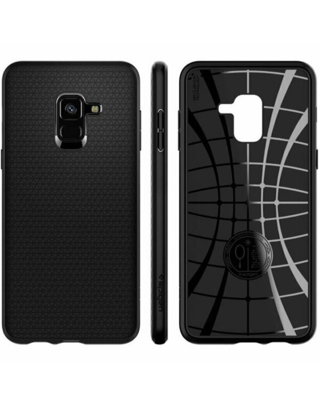 Spigen Liquid Air, skirtas Samsung Galaxy A8 (2018) Black (ES paketas)