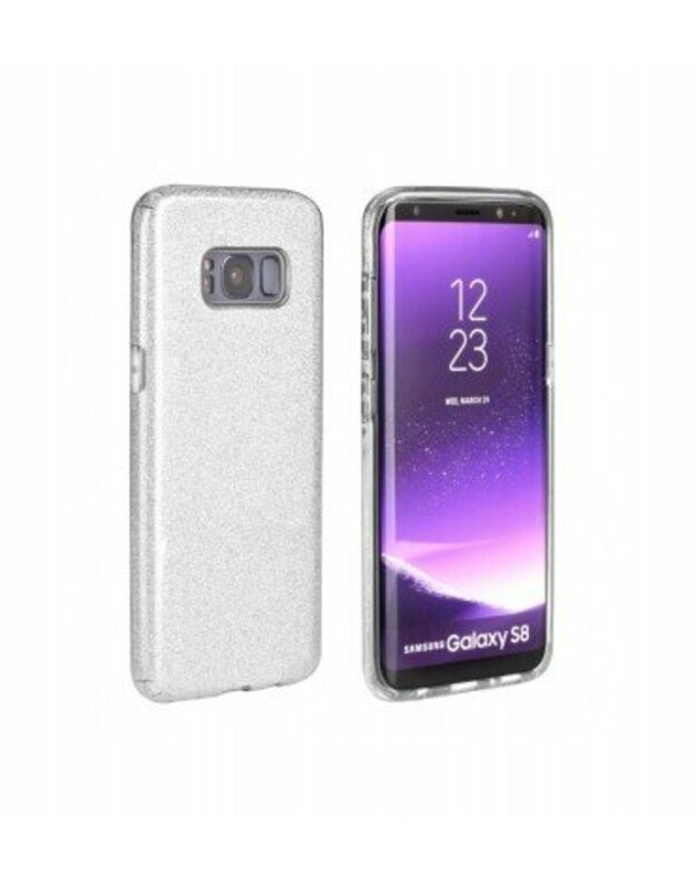 TPU dangtelis FORCELL SHINING, skirtas „Samsung Galaxy S20 FE 5G Silver“