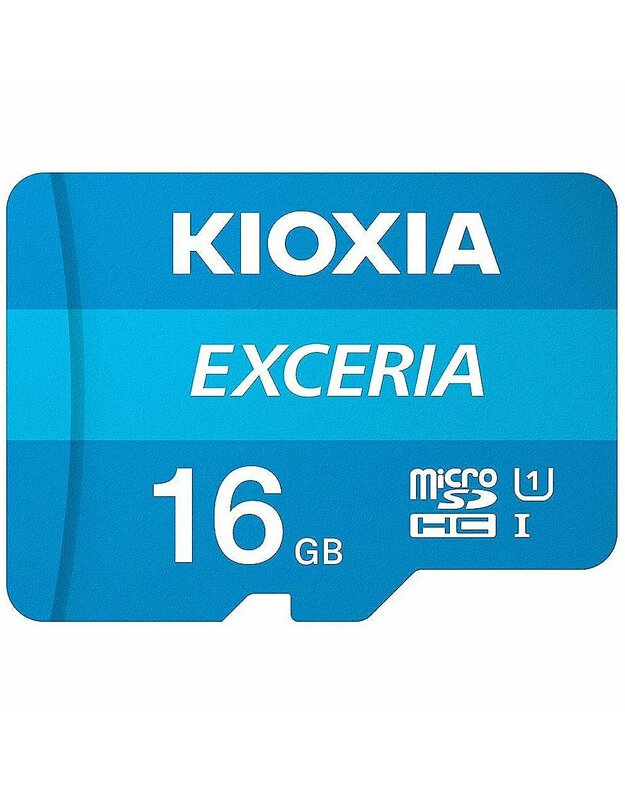 Kioxia Exceria microSD 16GB 100MB / s M203 UHS-I U1 10 klasės atminties kortelė su