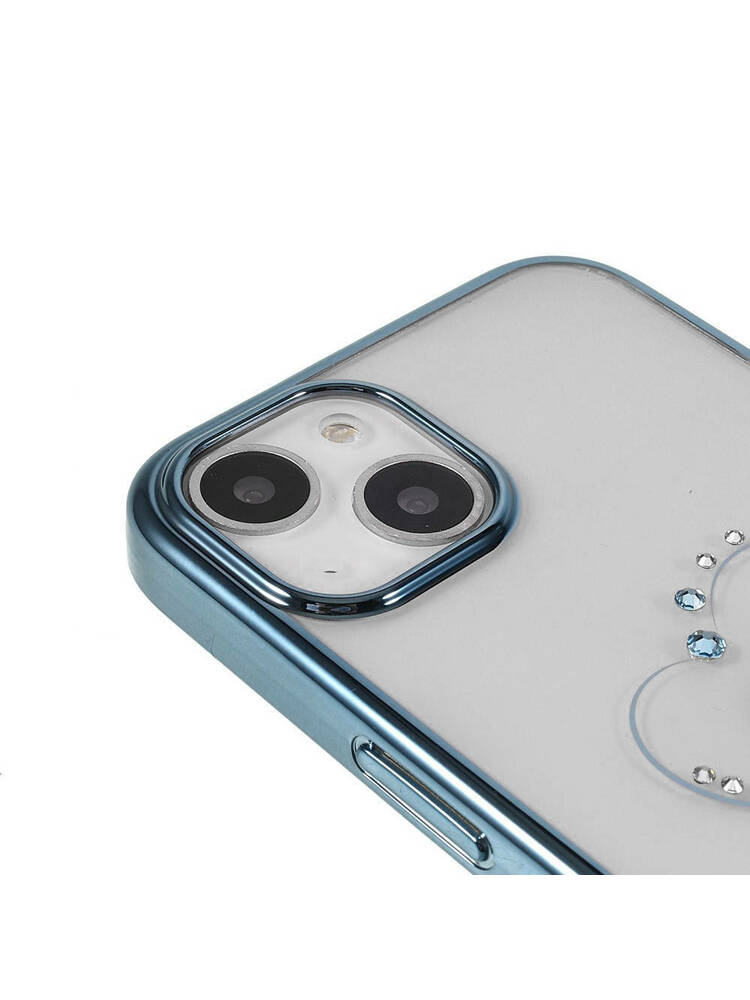 Dėklas iPhone 13 su Swarovski kristalais Mėlyna Spalva