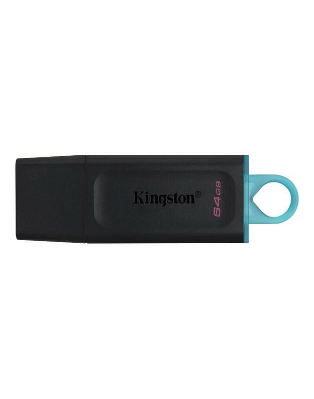 Kingston DataTraveler Exodia 64GB USB 3.2, Black + Teal - USB atmintinė