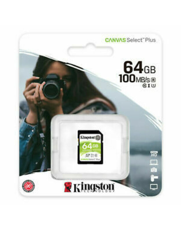 KINGSTON 64 GB SDXC Canvas Select Plus