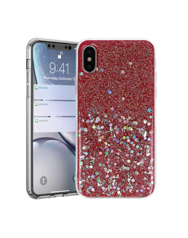 Silikoninė nugarėlė „Vennus Brilliant“, skirta „Apple iPhone X / XS“, Malinov