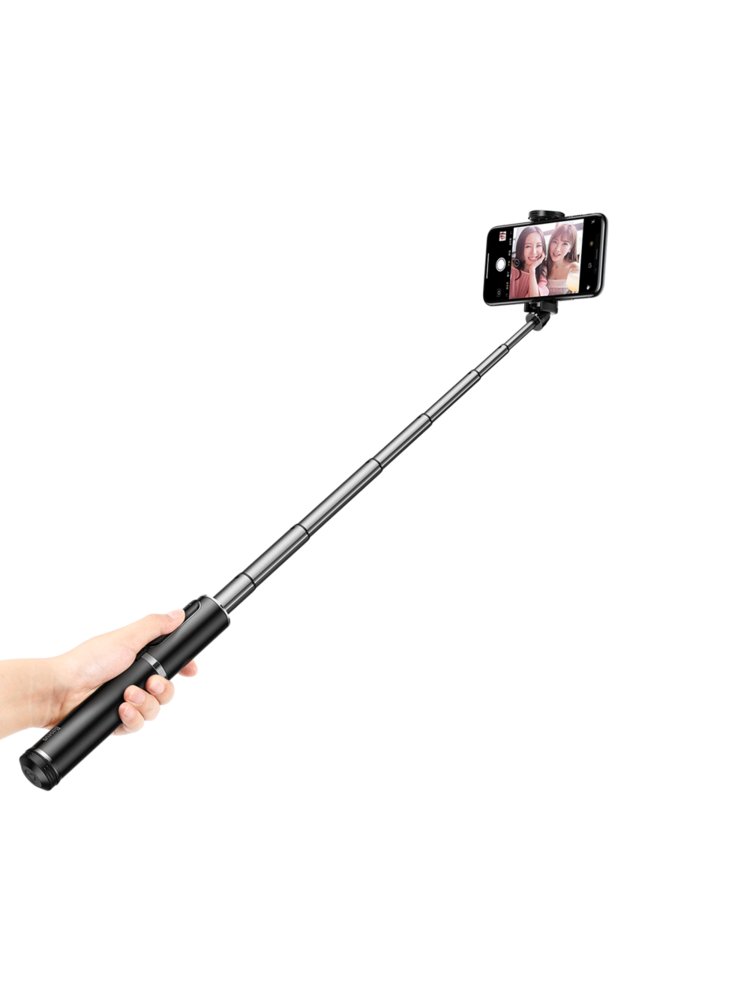 „Selfie Stick“ trikojis „Bluetooth Baseus“, visiškai sulankstomas SUDYZP-D1S juodas + sidabras