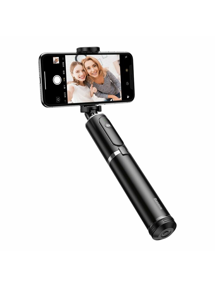 „Selfie Stick“ trikojis „Bluetooth Baseus“, visiškai sulankstomas SUDYZP-D1S juodas + sidabras