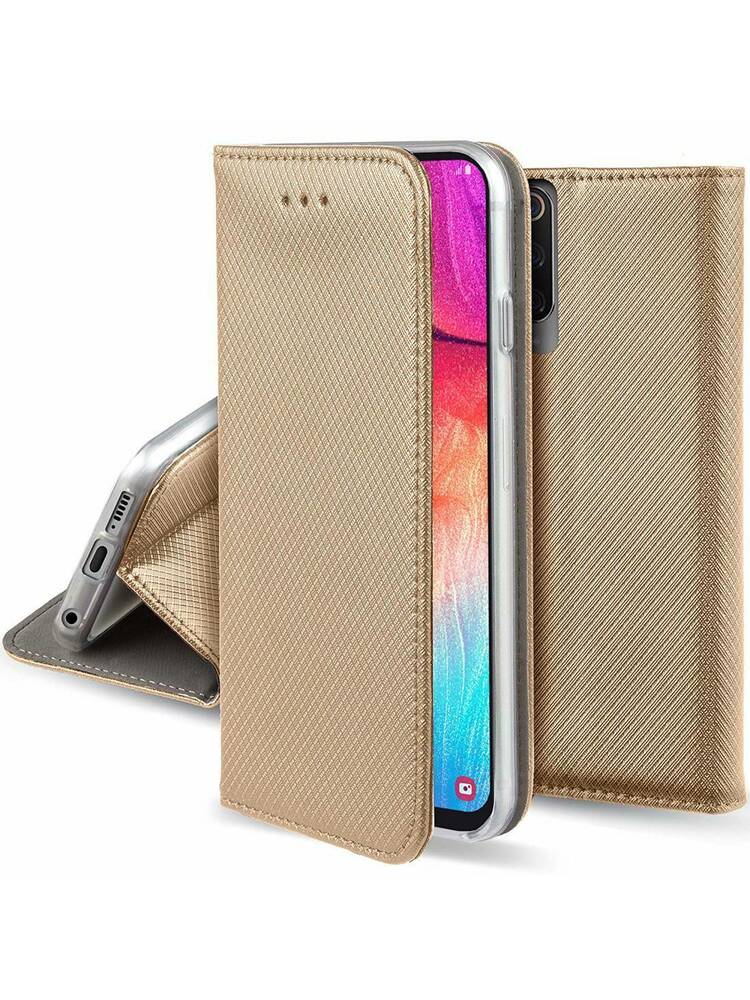 Dėklas „Samsung GALAXY A52 Flip Magnet“ auksas