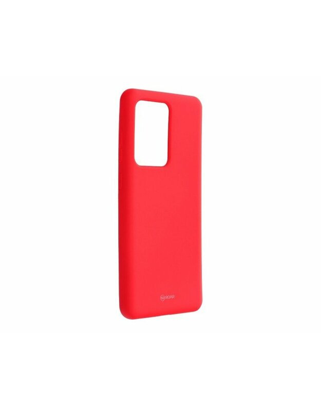 „Samsung Galaxy S20 Ultra Hot Pink Silicon Roar Jelly“ Galinis Dangtelis