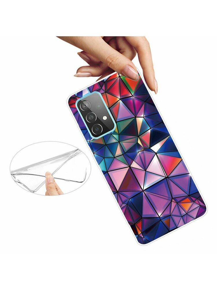 Dėklas SAMSUNG GALAXY A52 4G / 5G Slim Case Art TPU protektoriaus rašto spausdinimo trikampis