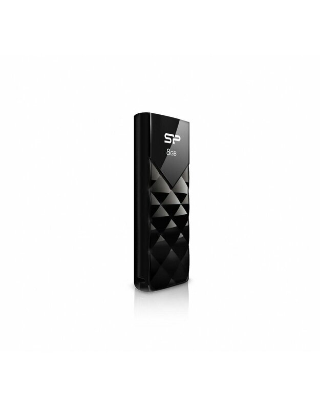 USB ATMINTINĖ SILICON POWER 8GB, USB 2.0 ULTIMA U03, BLACK