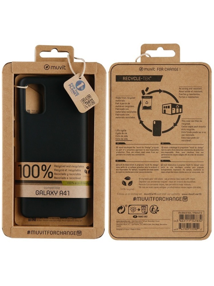 Samsung Galaxy A41 Recycletek dangtelis su Muvit Black