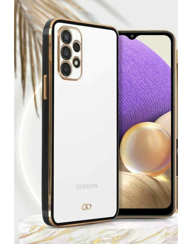 Galinis dėklas Cabana Lux Frame Samsung A23 5G juodas