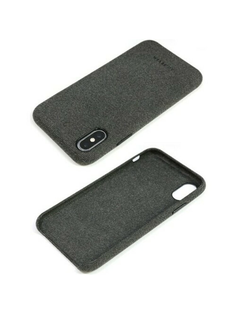 Galinis dangtelis „SoSeven Apple iPhone X/XS Premium Gentleman Case Fabric Black“.