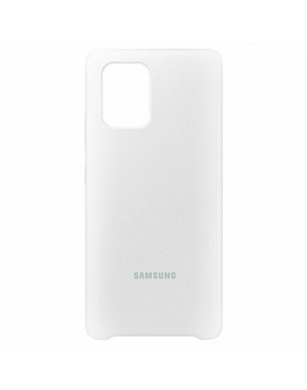 Dėkliukas SAMSUNG Galaxy S10 Lite (2020), nugarėlė, silikoninis, baltas