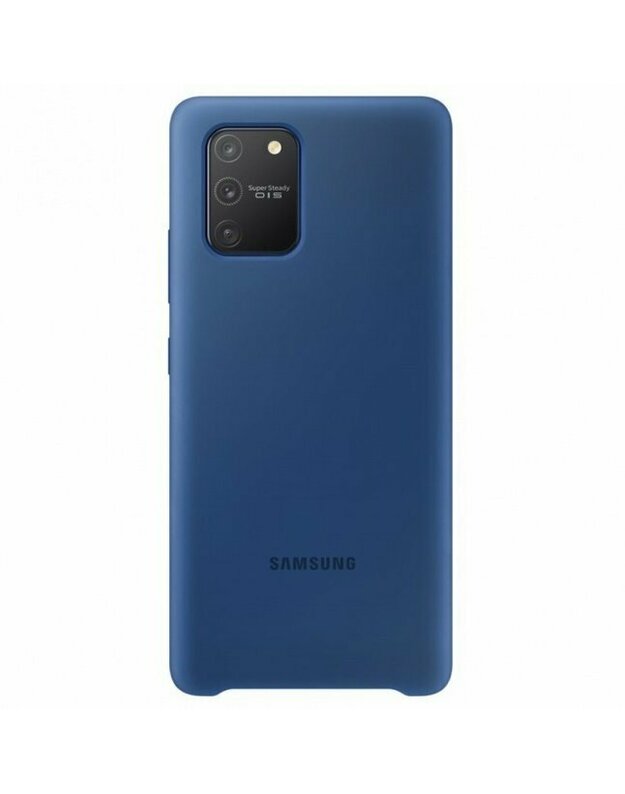 Dėkliukas SAMSUNG Galaxy S10 Lite (2020), nugarėlė, silikoninis, melsvas