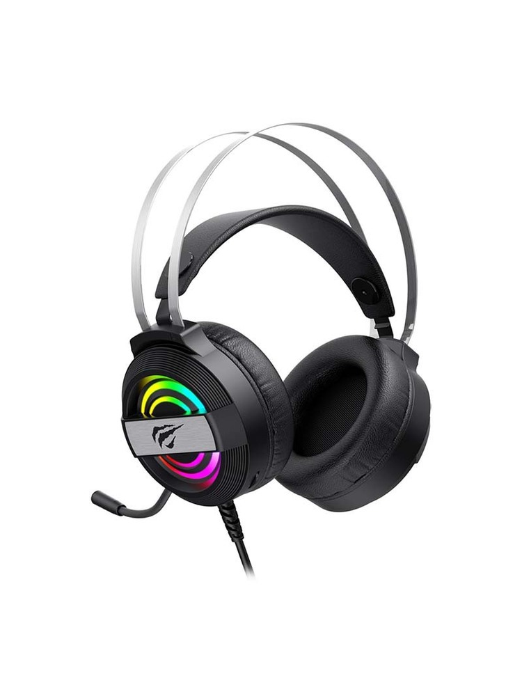 Žaidimų ausinės Havit GAMENOTE H2026d RGB USB+3.5mm