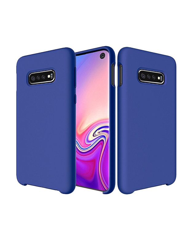 OEM gryno silikono TPU dėklas, skirtas Samsung Galaxy S10e G970, tamsiai mėlynas