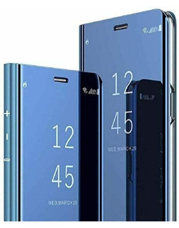 SAMSUNG GALAXY NOTE 10 LITE „SMART CLEAR VIEW“ ATVERČIAMAS DĖKLAS, MĖLYNAS