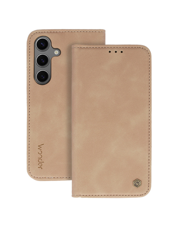 Wonder Smart dėklas, skirtas Samsung Galaxy A35 5G cappuccino